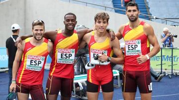 &Oacute;scar Husillos, Darwin Echeverry, Lucas B&uacute;a y Samuel Garc&iacute;a.