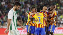 Sigue en vivo y en directo online el Betis-Valencia este domingo 15 de octubre a las 20:45 en As.com