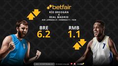 Río Breogán vs. Real Madrid: horario, dónde ver, pronósticos, estadísticas y clasificación