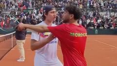 Pánico en la Davis con el equipo colombiano escoltado tras vencer a Marruecos
