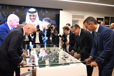 Cumbre Pedro Sánchez-Infantino por el Mundial 2030