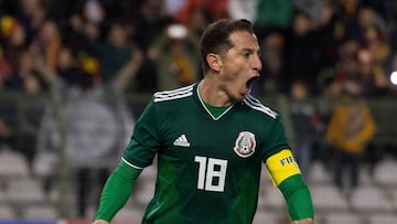 Photo during the Friendly Match Date FIFA Belgium vs Mexico from King Balduino Stadium, pictured:
Foto  durante el partido Amistoso Fecha FIFA Belgica vs Mexico desde Estadio Rey Balduino en Bruselas Belgica, en la foto:   Gol Andres Guardado Mexico
10/11/2017/MEXSPORT/Joao Paulo Engelbrecht