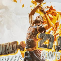 LeBron (44+9+10) acaba con los Hornets en otra noche histórica