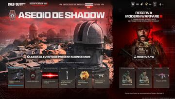 Call of Duty: Warzone Evento Asedio de Shadow recompensas