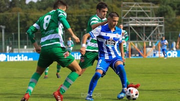 Imagen correspondiente al partido entre el RC Deportivo Fabril y la UD Paiosaco.