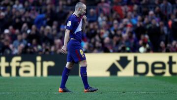 Iniesta a serious doubt for Chelsea return leg