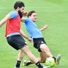 Lezama: Iñigo Martínez se retira antes de una sesión sin Sancet