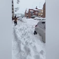 Una de las escenas más aterradoras que ha dejado Filomena: de milagro