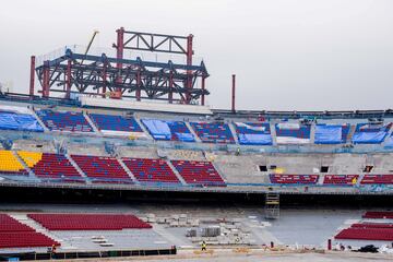 El FC Barcelona ha iniciado los trabajos de vaciado del terreno de juego del Spotify Camp Nou para colocar "prximamente" el csped del estadio, segn ha anunciado este viernes el club azulgrana.