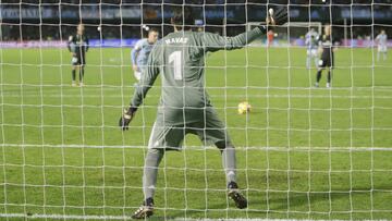 07/01/18 PARTIDO PRIMERA DIVISION 
 CELTA DE VIGO - REAL MADRID
 PENALTI PARADA KEYLOR NAVAS IAGO ASPAS REMOTO