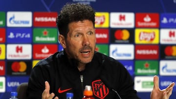 Simeone: "Confío mucho en mis jugadores y el estadio explotará"