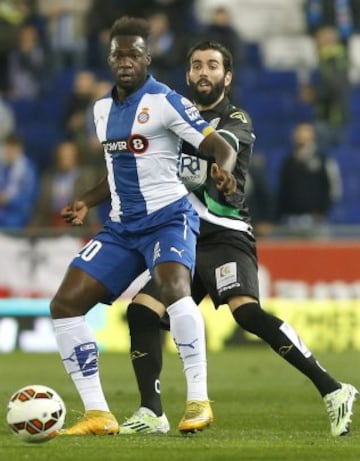 Felipe Caicedo con José Ángel Crespo.