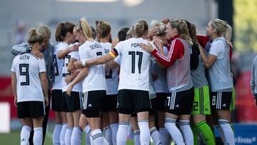 F&uacute;tbol.- Habr&aacute; prima r&eacute;cord para la selecci&oacute;n alemana si conquista el Mundial femenino
 
 Varias jugadoras de la selecci&oacute;n alemana de f&uacute;tbol femenino.
 
 
 31/05/2019