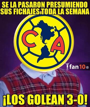 Los memes no perdonan al América tras caer ante León