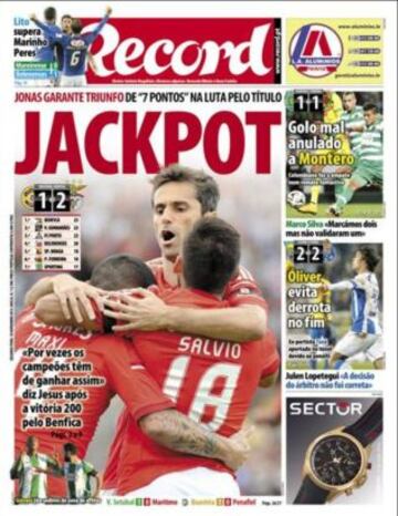 Portadas de la prensa deportiva