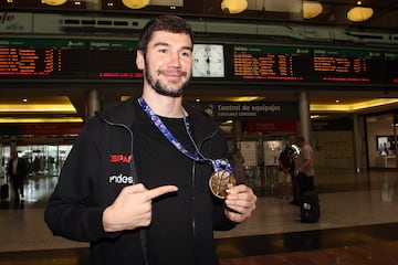 Darío Brizuela, a su llegada a Málaga.