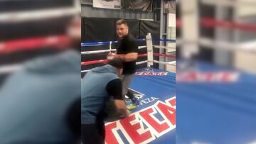 Video: El entrenamiento en que Andy Ruiz casi manda a la lona a su entrenador