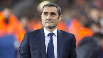 FC Barcelona manager Ernesto Valverde during the match between FC Barcelona against Deportivo Leganes, for the round 31 of the Liga Santander, played at Camp Nou Stadium on 7th April 2018 in Barcelona, Spain.