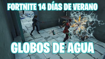 Fortnite Battle Royale - Desafío de 14 días de verano: golpea a un jugador con un globo de agua en partidas distintas