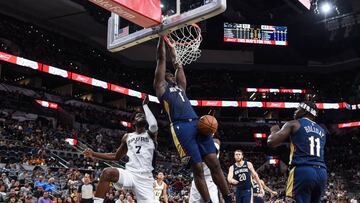 Zion Willaimson, en el partido ante los Spurs