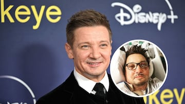 El actor Jeremy Renner ha compartido una foto y un mensaje tras sufrir un accidente con su máquina quitanieves.