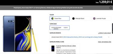 Dónde reservar el Samsung Galaxy Note 9: descuentos de hasta 565 con su plan Renove