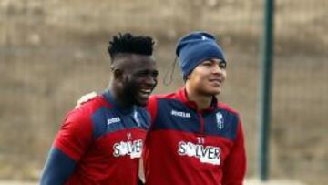 Success y Peñaranda, en un entrenamiento.