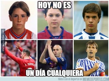 Iniesta y Torres protagonistas de los memes de la jornada