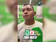 Tras la victoria del conjunto verdolaga frente al América por la Copa Colombia, el atacante habló sobre su futuro, dejando abierta la posibilidad de continuar en el equipo.