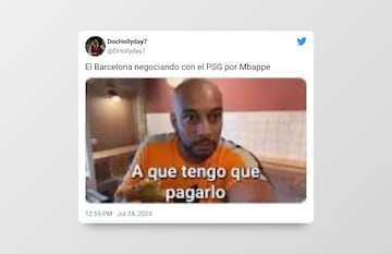 Aluvión de memes tras la relación Mbappé - Barça