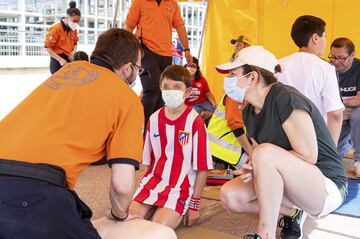 El Atleti celebra el Día del Niño en el Metropolitano