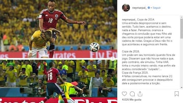El padre de Neymar estalla y defiende a su hijo tras su lesión: "Cansado de este sistema..."