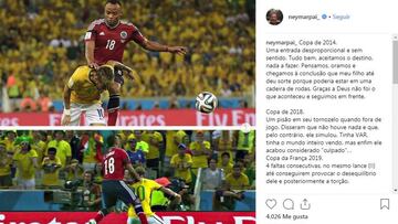 El padre de Neymar estalla y defiende a su hijo tras su lesión: "Cansado de este sistema..."