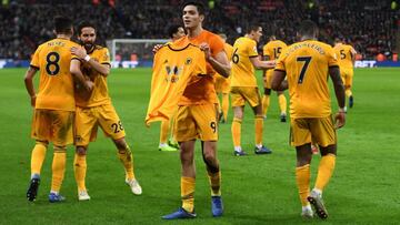Raúl Jiménez, con gratos recuerdos de Wembley