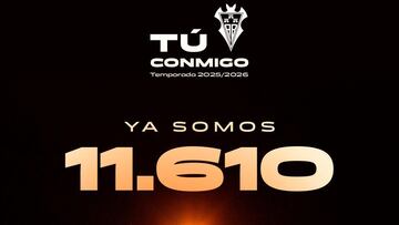 Cartel del Albacete sobre la campaña de abonados