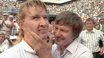 Steffi Graf con su padre.