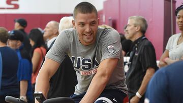 Chandler Parsons entrenando con la selección de Estados Unidos