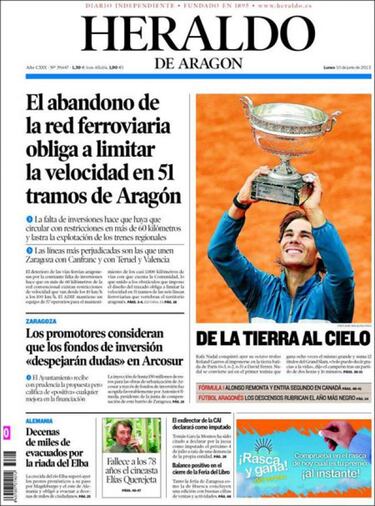 Reconocimiento unánime de la prensa a la gesta de Rafa Nadal