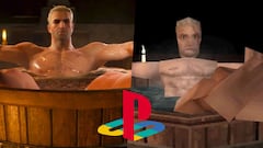 ¿The Witcher 3 en PSX? Así sería la mítica escena de la bañera en PlayStation