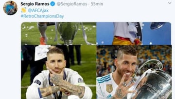 Sergio Ramos contesta al Ajax y recuerda sus cuatro Champions