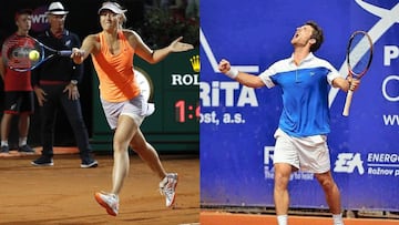 Maria Sharapova y Constant Lestienne.