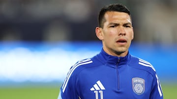 SAN DIEGO, CALIFORNIA - MARCH 01: Chucky Lozano #11 of San Diego FC looks on during warmups before the MLS match between San Diego FC and St. Louis CITY SC at Snapdragon Stadium on March 01, 2025 in San Diego, California. Sean M. Haffey/Getty Images/AFP (Photo by Sean M. Haffey / GETTY IMAGES NORTH AMERICA / Getty Images via AFP)