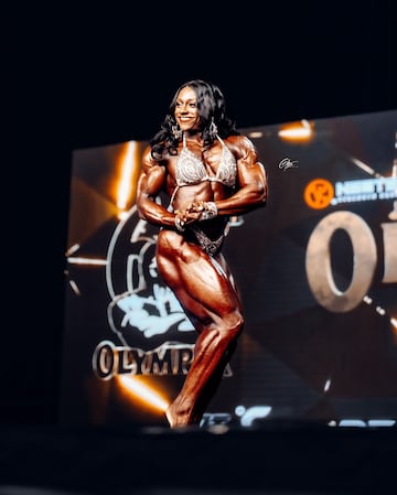 Andrea Shaw, nacida en Detroit, ha sido campeona de Ms. Olympia cinco años consecutivos (2020, 2021, 2022, 2023 y 2024).