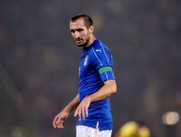 Giorgio Chiellini, zaguero de Italia y Juventus.