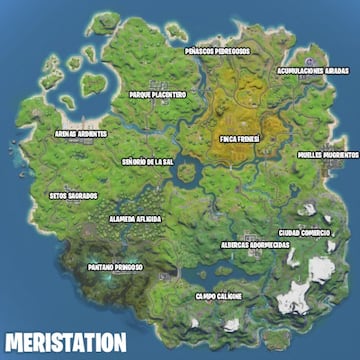 As&iacute; es el mapa de Fortnite Cap&iacute;tulo 2