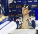 Lorenzo: "Paré la tanda larga al venirse abajo el neumático"