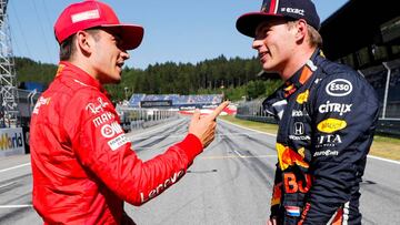 Leclerc y Verstappen