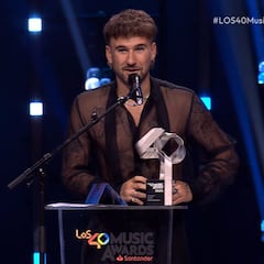 La dedicatoria de Dani Fernández a Valeria Castro en LOS40 Music Awards Santander: “Te quiero mucho y te admiro”