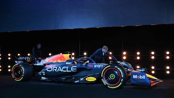 Verstappen en la presentación del nuevo Red Bull en Nueva York.