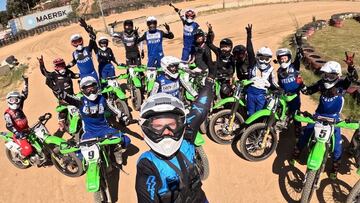 Guilherme Pinheiro y los miembros de la familia GoPro España en Rocco's Ranch, Barcelona.